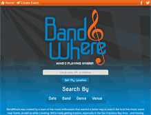 Tablet Screenshot of bandwhere.com